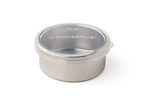 U-Konserve 5 oz Round Stainless Steel Food Container Silicone Lid - size: 5 oz