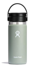 Hydro Flask Water Bottle - Insulated Stainless Steel - Wide Mouth Flex Sip Lid, Non Spill, Leakproof and Refillable in 16 Oz Agave - color: AGAVE, style: 16 Oz