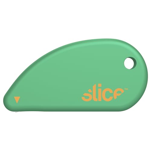 Slice Micro Safety Cutter | Safe Ceramic Box Cutter Lasting 11x Longer than Metal | Keychain Box Opener | 1 Pack | Vivid Green - color: Vivid Green, size: 1 Pack