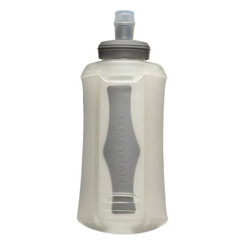 Nathan - Pinnacle 18oz Soft Flask Finish Lime/Reflective Silver OSFM - color: Lime Green, style: 18oz