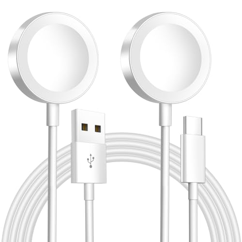 2026 Upgraded Magnetic Fast Charging Cable for Apple Watch Charger - color: White+White, size: 1.2M