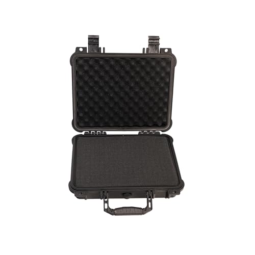 MEIJIA All Weather Waterproof Hard Camera Case,Hard Case,With Customized Fit Foam Included, Elegant Black,Fit for Drones,camera,lens (13.39"x11.61"x3.93") - size: 13.39" x 11.61" x 3.93"