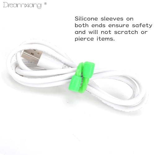 16Pcs 3-24inch Silicone Cable Ties Reusable Steel-Core Silicone Twist Cable Tie Straps for Bundling and Organizing Colorful Bendable Holder Strap for Indoor and Out All Purpose, Bright Green - color: Bright Green, size: 3-24 Inch