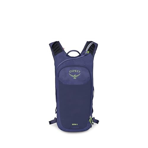 Osprey Berm Biking Backpack with Hydraulics Reservoir - Lightweight Hydration Backpack for Men and Women - color: Botswana Purple Dust Print, style: 8l