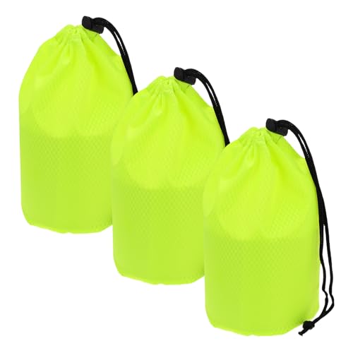 Drawstring Bag with Toggle Cinch Sack and Ditty Pouch Durable Ditty - color: Fluorescent Green, size: 4x8inch