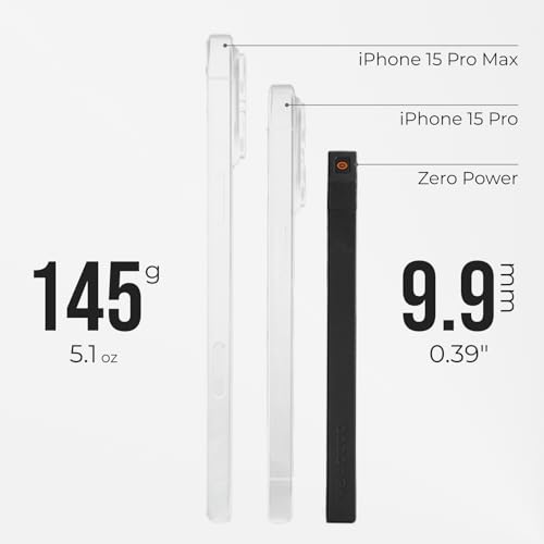 FLEXTAILGEAR 10000mAh Power Bank, Outdoor Portable Power Bank | Lightweight Outdoor Travel Fast Charging Carbon Fiber, Slim USB-C Portable Charger Battery Pack for Phones - size: 10000mAh-0.39in