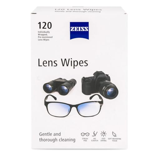 Zeiss Lens Wipes, 120-Pack