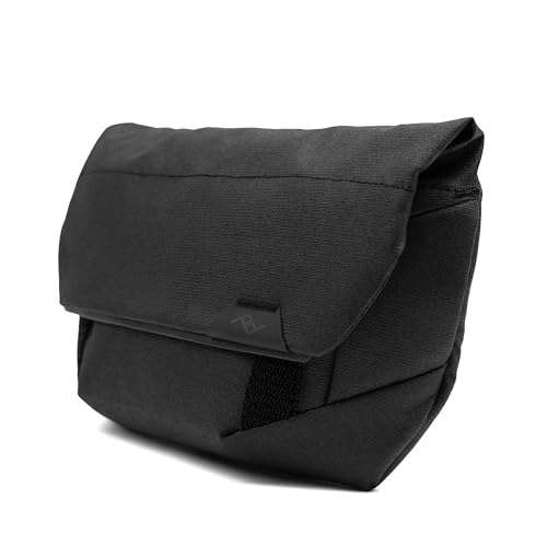 Peak Design Field Pouch V2, Black, 2-in-1 Organizer and Sling Bag, Adjustable Shoulder Strap and Integrated Belt Loops, Weatherproof Nylon Canvas, Organizer Pouch or Carry Bag for Men and Women