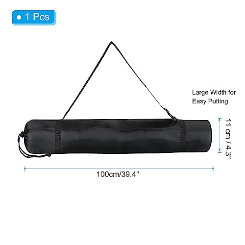 PATIKIL 39 Inch Tripod Monopod Case Bag, Nylon Camping Foldable Foldable Tripod Carry Case Storage Bag with Shoulder Strap for Outdoor Travel, Black - size: 39 Inch