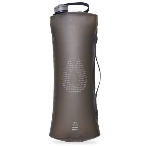HydraPak Seeker Collapsible Camping Water Storage (4L, Mammoth Grey) - color: Mammoth Grey, size: 4 Liter