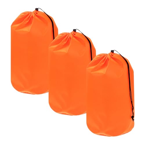 Drawstring Bag with Toggle Cinch Sack and Ditty Pouch Durable Ditty - color: Orange, size: Medium