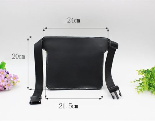 Scissor Bag,Barber PU Leather Waist Pouch,Professional Hairdressing Tools Storage Holster with Waist Belt,Hairstylist Waist Belt,Professional Hairdressing Tools Storage Holster - color: Black