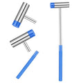 Mabor Dual Head Small Hammer, Lightweight Mini Hammer | Plastic & Metal Head Mallet Mini Jewelry Hammers for Crafts Watches Tuning Musical Instruments Supplies, Blue