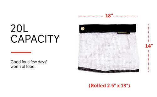 Rodent Proof Bear Bags - Ultralight Stainless Steel Mesh Bag for Camping Food Storage - Sturdy and Rust-Resistant Sack with Lock and Grommet For Easy Hanging - size: Small