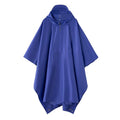 Multi functional cape hooded raincoat suitable for outdoor camping and hiking, suitable for both men and women - color: Blue