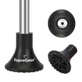 supregear Rubber Cane Tip 1 Inch, 1" Walking Cane Feet Base Extreme Grip Non-Slip Heavy Duty All Terrain Pad, 25 mm/1-Pack/XL Size, Black - size: 1 inch