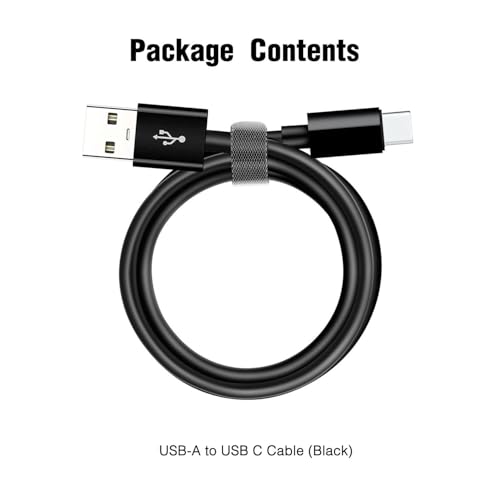 10 FT USB C Cable for Samsung Galaxy A14 5G/A13/A15/A16/A55/A54/A53/A50/A33/A34/S27/S25/S24Android Phone Charging Cord,Google Pixel 9/8a/iPhone17/17E/16E/16/15 Long Car Fast Extension Charger Cable - color: Black, size: 10FT, style: USB A to USB C (for 17