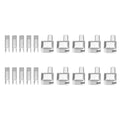 uxcell 10Sets Zipper Repair Kits, #8 Retainers Box & Insertion Pins, Metal Latch Sliders for Bags Coats Open-end Zippers Replacing, Silver Tone - color: Silver Tone, size: #8