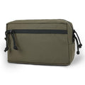 Tactical Admin Pouch Molle, 500D Nylon Water-Resistant EDC Gear Organizer, Horizontal Utility Tool Bag for Chest Rig & Vest, Large Capacity Medical EMT Sub-Pack with Mag Holder - color: Range Green