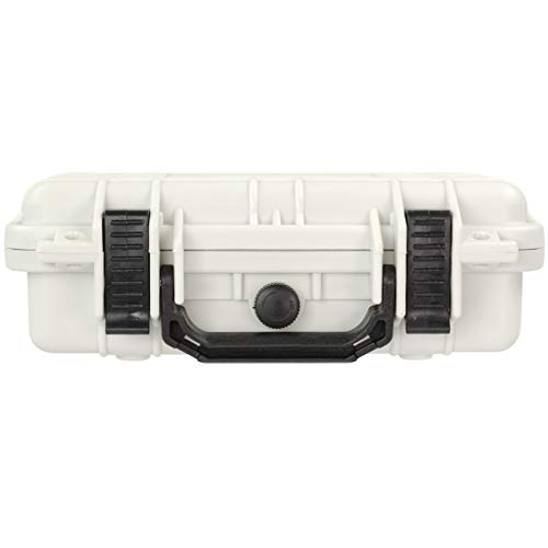 Eylar Protective Gear and Camera Hard Case Waterproof Dry Box with Foam 11.6 Inch 8.3 Inch 3.8 Inch (White) - color: White