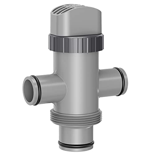 SHAPON Dual Split Hose Plunger Valve Compatible with Intex Pool Parts - color: Gray