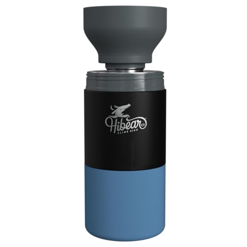 HIBEAR - 32oz All-Day Adventure Flask: The Insulated Multi-Tool of Beverage Bottles - Craft Pourover, Cold Brew, Tea, Water Infusion, Wine Decanting, Hydration. (Moon Tide) - color: Moon Tide