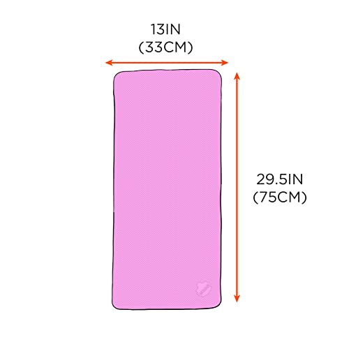 Ergodyne Chill Its 6602 Cooling Towel, Long Lasting Cooling Relief, Pink - color: Pink