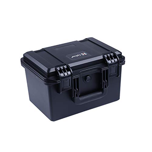 Lykus HC-3020 Waterproof Hard Case with Foam, Inner Size 10.75*6.65*7.09in | IP67 Waterproof, Pluckable Foam, Suitable for Cameras, Lenses, Electronic Equipment and More