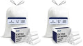 Plasticplace 4 Gallon White Drawstring Trash Bags,– 0.7 Mil Leak-Proof Garbage Liners for Small Trash Can,Bathroom,Kitchen,Office,and Car Use,200 Count (Pack of 2) - size: 200 Count (Pack of 2)