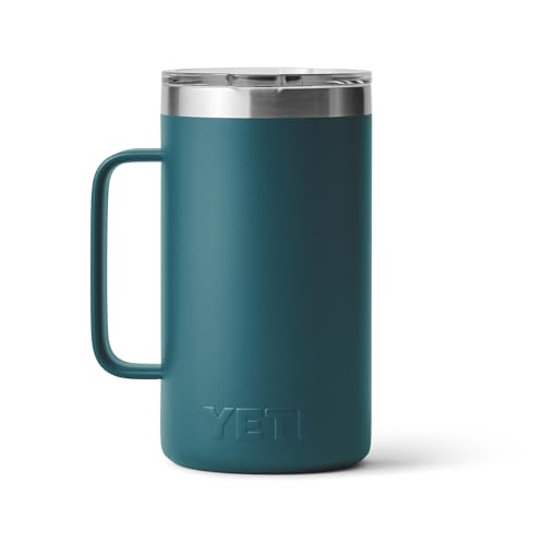 YETI Rambler 24 oz Mug, Vacuum Insulated, Stainless Steel with MagSlider Lid - color: Agave Teal