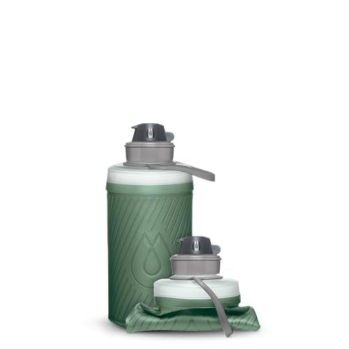 HydraPak Flux Collapsible Backpacking Water Bottle (750ml, Sage Green) - color: *NEW* Sage Green, style: 750ml/25oz