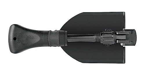 Gerber Gear 22-41578N Gorge Folding Shovel, Black , 47.5 cm | Collapsible lightweight design, military-grade durability, includes carrying case, ideal for camping, hiking, survival prep