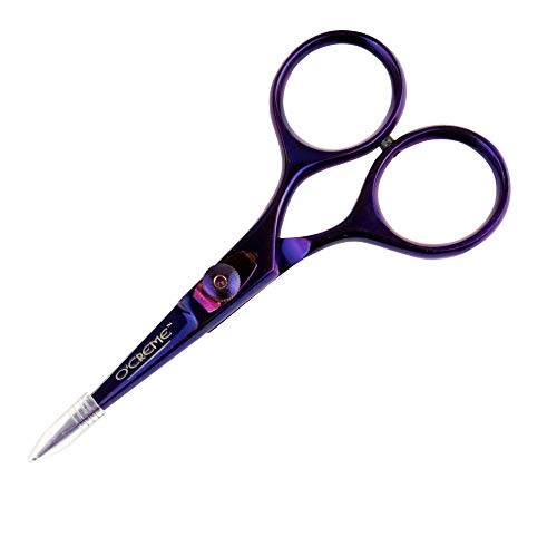 O'Creme Chef Scissors All Stainless Steel Garnishing Snips Purple | Super-sharp blades designed for precision cutting, garnishing, and food prep tasks in any professional or home kitchen. - color: Purple