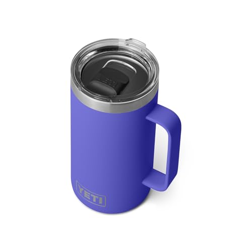 YETI Rambler 24 oz Mug, Vacuum Insulated, Stainless Steel with MagSlider Lid - color: Ultramarine Violet