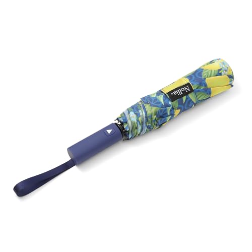 Nollia Compact Travel Umbrella with Auto Open – Windproof Folding Umbrella, Lightweight & Portable for Rain - color: Z.G. Lemon