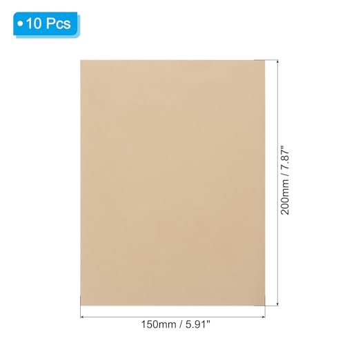 PATIKIL Down Jacket Repair Patch 6" x 8", 10 Pack Self Adhesive Nylon Fabric Patch for Tent Clothes Outdoor Camping Gear, Khaki - color: Khaki