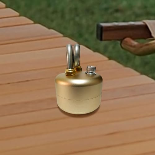 Camp Furnace Alcohol Furnace Efficient Compact Stainless Steel Alcohol Burner Spirit Burner for Trips Commercial Outdoor BBQ - color: Gold