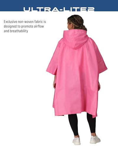 FROGG TOGGS Ultra-lite2 Waterproof, Breathable Rain Poncho - color: Pink, style: Adult