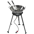 Eastman Outdoors 37212 Outdoor Gourmet 22 Inch Carbon Steel Wok Kit,Black & Steel