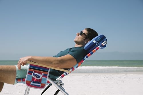 Ballast Beach Pillow – Comfy, Durable & Compact, Stays Put on Windy Beaches with Patented Sand Pouch, Inflatable Pillow for Beaches, Pools, Camping, Festivals and Travel (Blazing Sunset) - color: Blazing Sunset