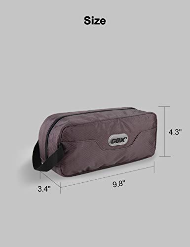Small Travel Toiletry Bag for Men, Dopp Kit Mens, Zipper Pouch for Travel - color: Grey