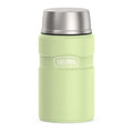 THERMOS Stainless King Food Jar with Bowl, 24oz, Matte Green - color: Matte Green, size: 24 Ounces