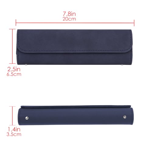 Travel Electric Toothbrush Case, Portable Containers Toothbrush Holder Storage Box, PU Toothbrush Travel Case Compatible with Oral-b Pro 1500 8000, Philips 4100, 5100 6100, 9900 (Dark Blue 2Pack) - color: Dark Blue 2Pack