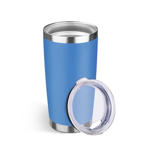 StarSpeed 20oz Stainless Steel Travel Coffee Tumbler,Light Blue - color: Light Blue