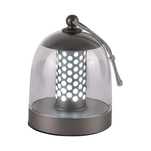 Camping Lantern, IPX4 Waterproof Touch Control LED Night Light, USB Rechargeable & Long Lasting Battery, Portable Hanging Tent Lamp for Outdoor Camping Hiking Backpacking,Silver Gray - color: Gray