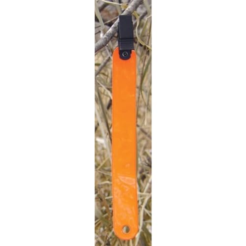HME 3" Orange Durable Highly Reflective Weather-Resistant Outdoor Hunting Trail Markers with Clips, Pack of 10