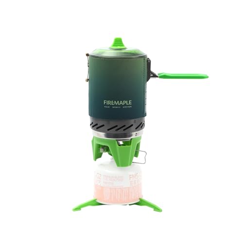 Fire-Maple Fixed Star X2 Backpacking Camping Stove System, Green Ombre - color: Gradient green