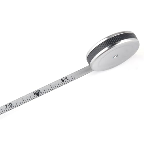 1/4" x 80" Mini Imperial Pi Diameter Circumference Tape Measure | Diameter Measurement Range is up to 25 inches, Use for Measuring Cylindrical Objects(Pipe Tape, Tree Tape)