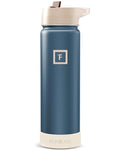 IRON °FLASK 24 oz Wide Mouth Water Bottle with Straw - color: Desert Oasis, size: 24 Ounces, style: Straw - 24 Oz (1 Lid)
