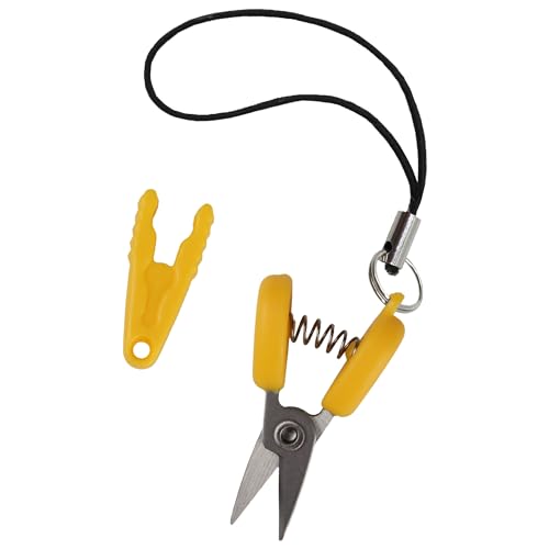 JubileeYarn Itty Bitty Snippy Portable TSA Compliant Keychain Scissors - Sunray Yellow - 1 Scissor - color: Sunray Yellow, size: 1 Pair